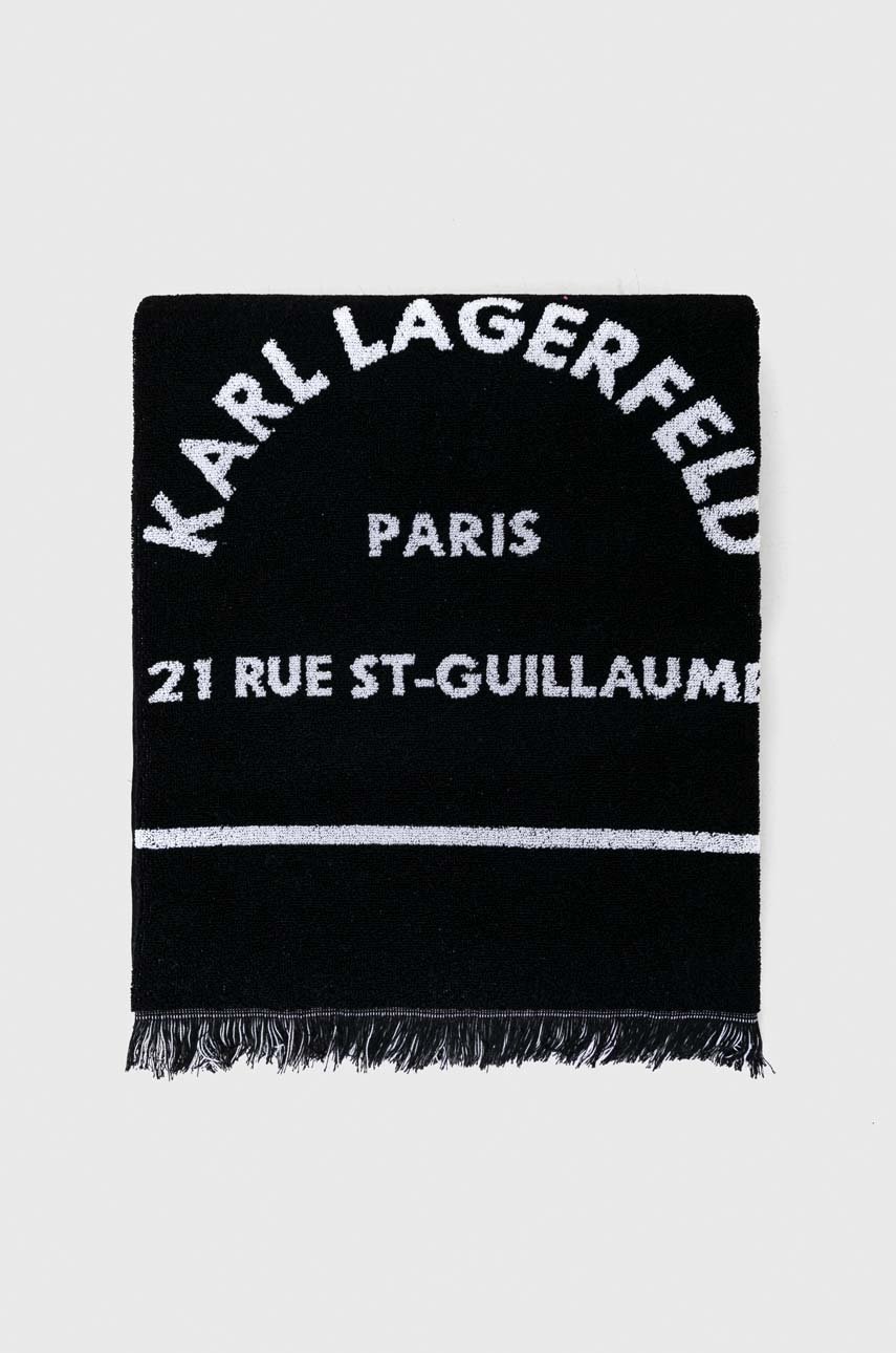 

Пляжний рушник Karl Lagerfeld колір чорний