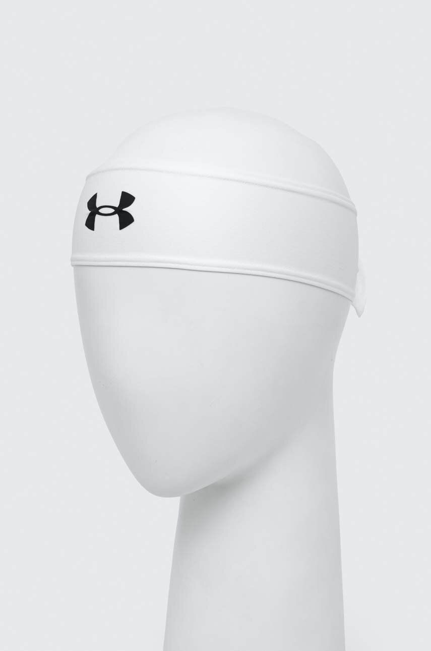 Levně Čelenka Under Armour bílá barva