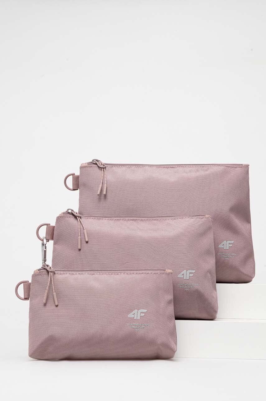 

Косметичка 4F 3-pack колір рожевий