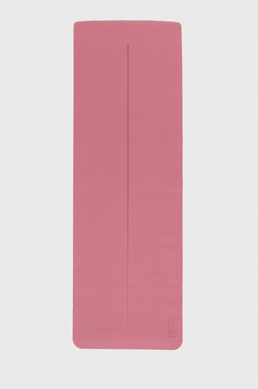 Podložka na jógu Casall Position růžová barva - růžová - 100 % TPE