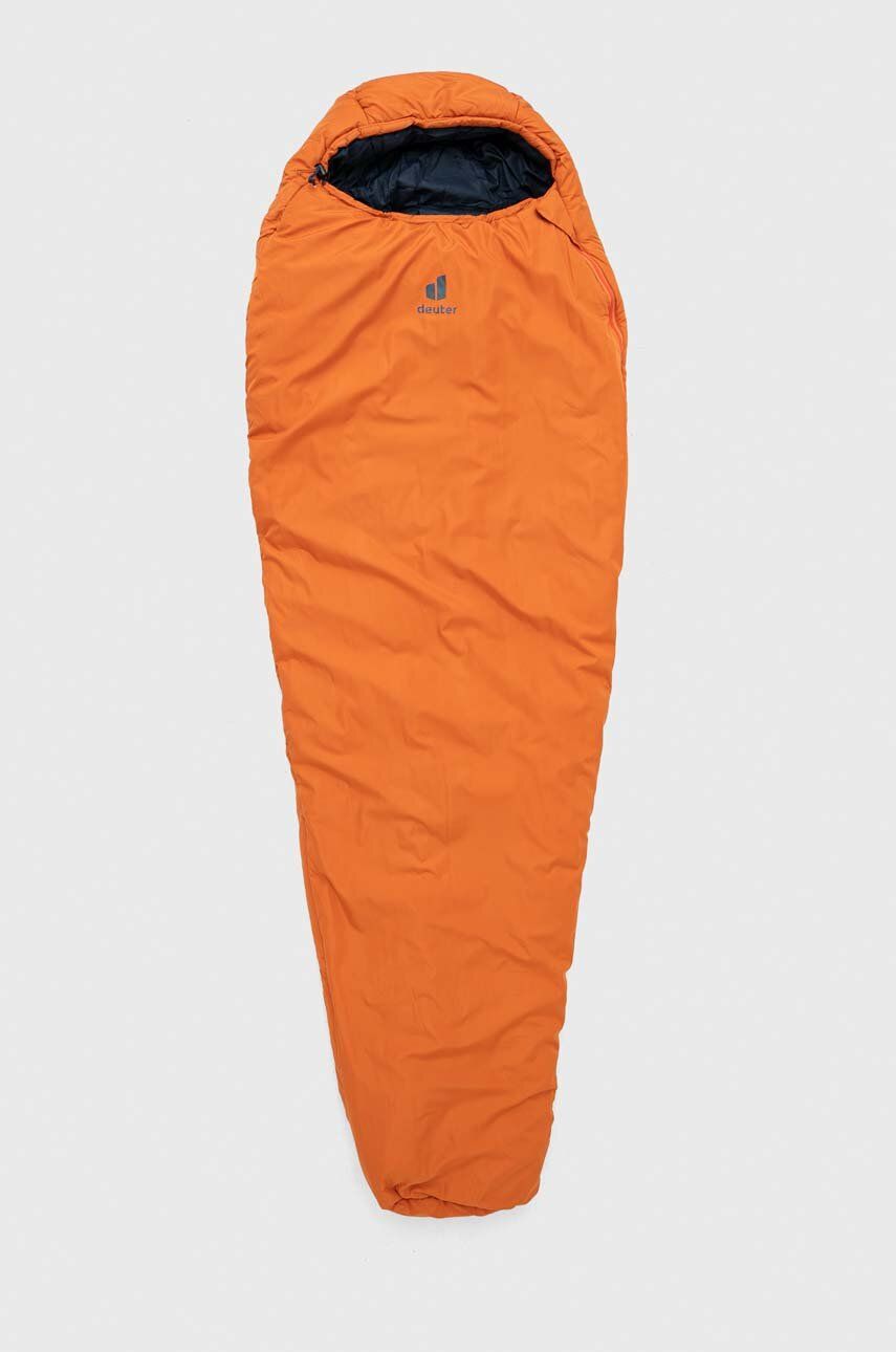 Deuter sac de dormit Orbit 5° Regular culoarea portocaliu
