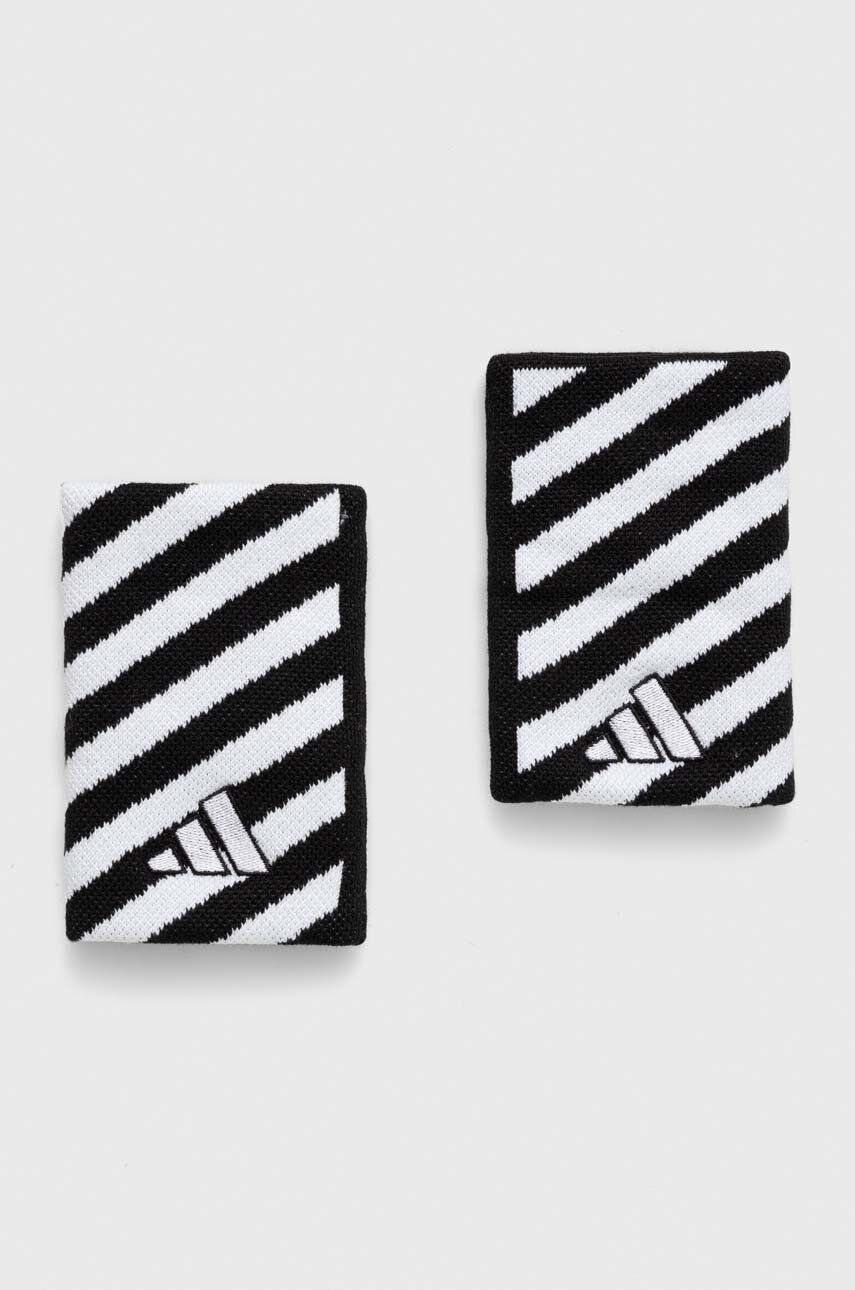 Náramky adidas Performance 2-pack černá barva - černá -  74 % Recyklovaný polyester