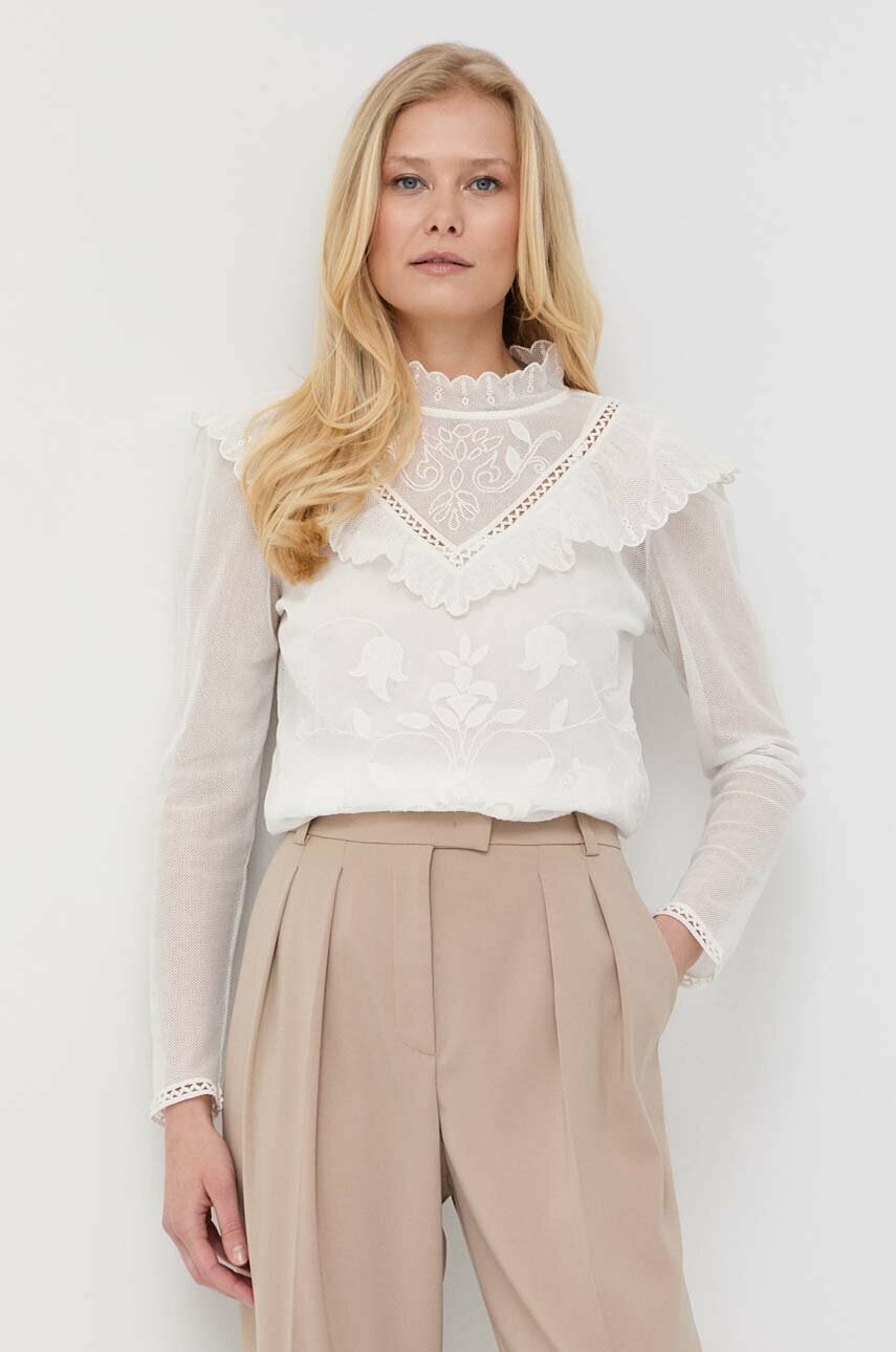 

Блуза Twinset в бяло с апликация, Бял