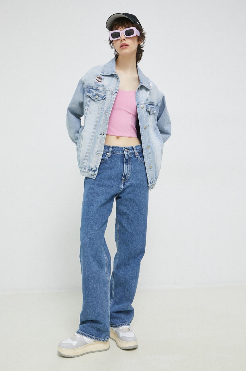 Top Abercrombie & Fitch χρώμα: ροζ φωτογραφία