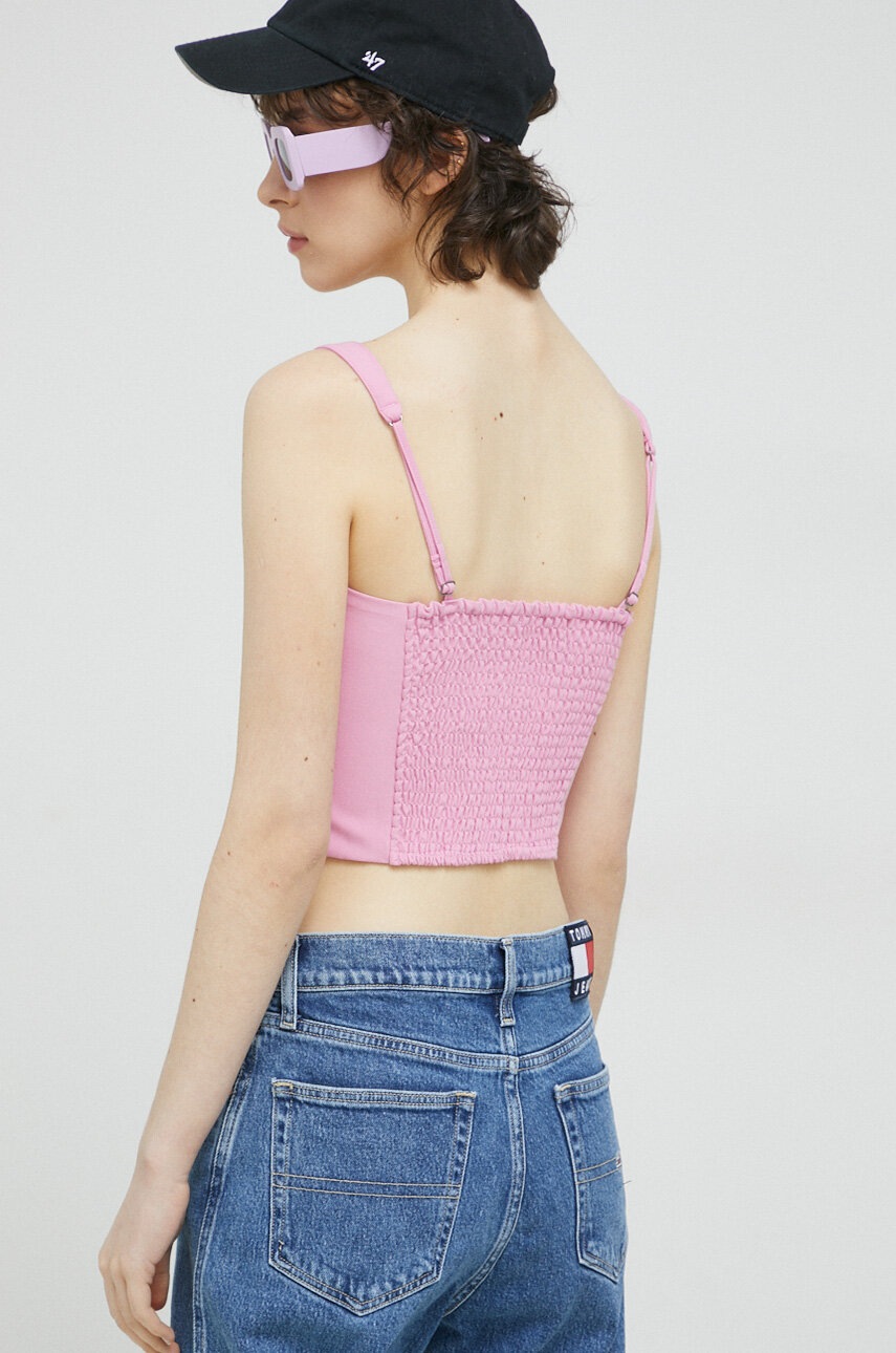 Abercrombie & Fitch Top Femei, Culoarea Roz