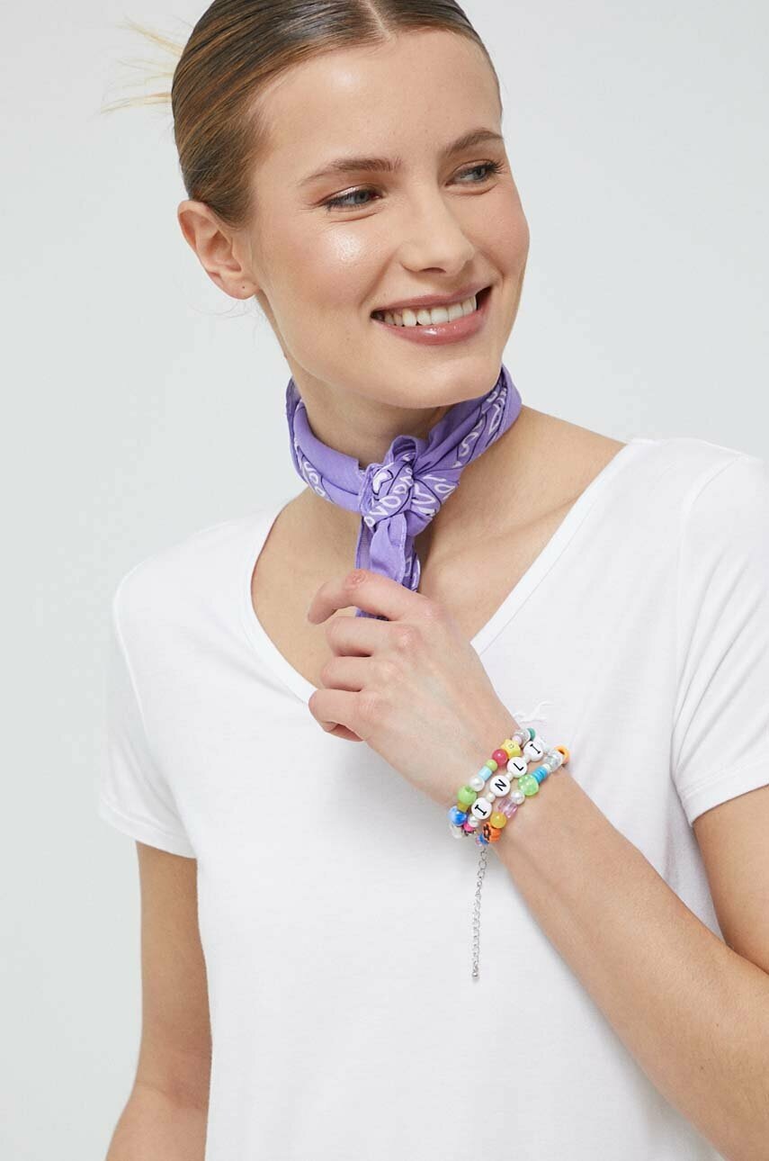 

Тениска Hollister Co. в бяло, Бял