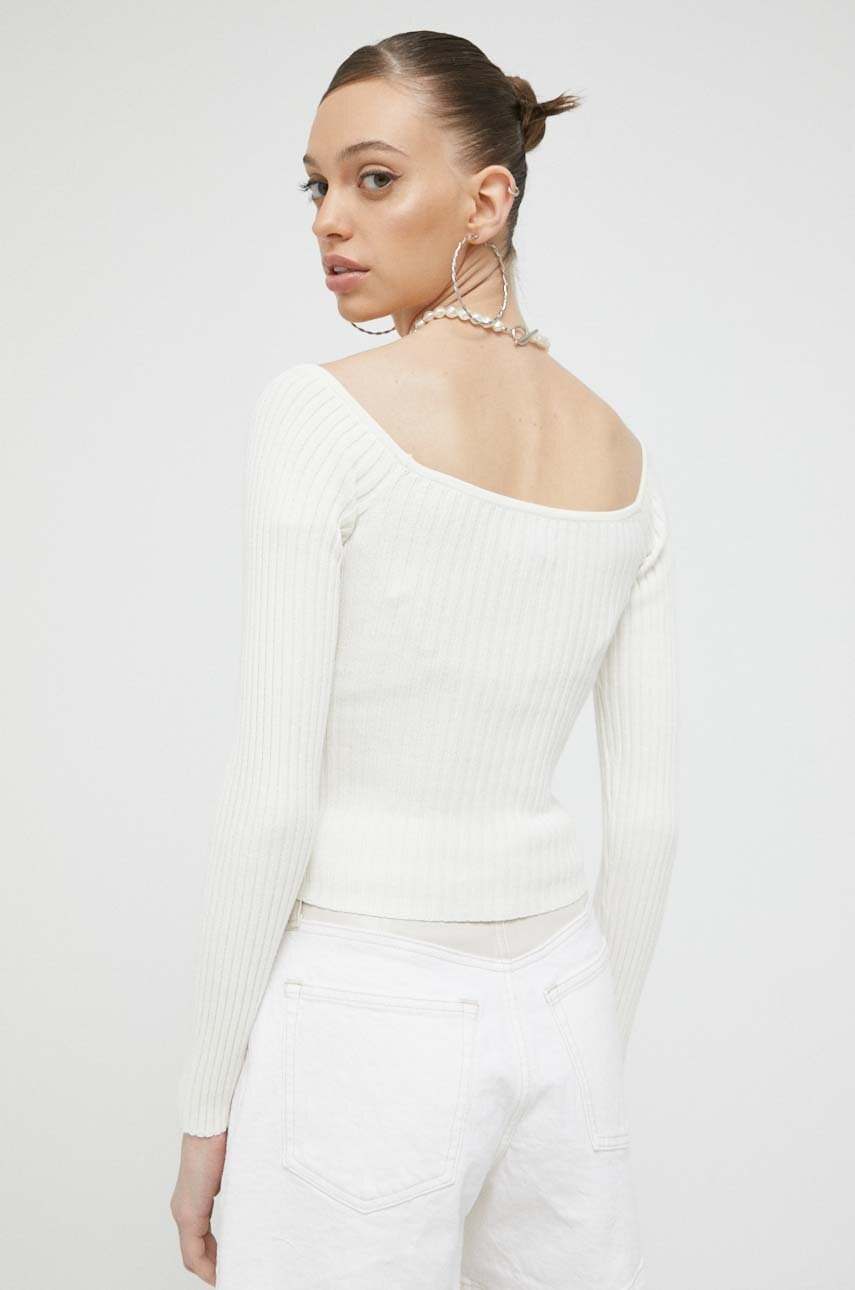 Πουλόβερ Hollister Co. χρώμα: μπεζ φωτογραφία