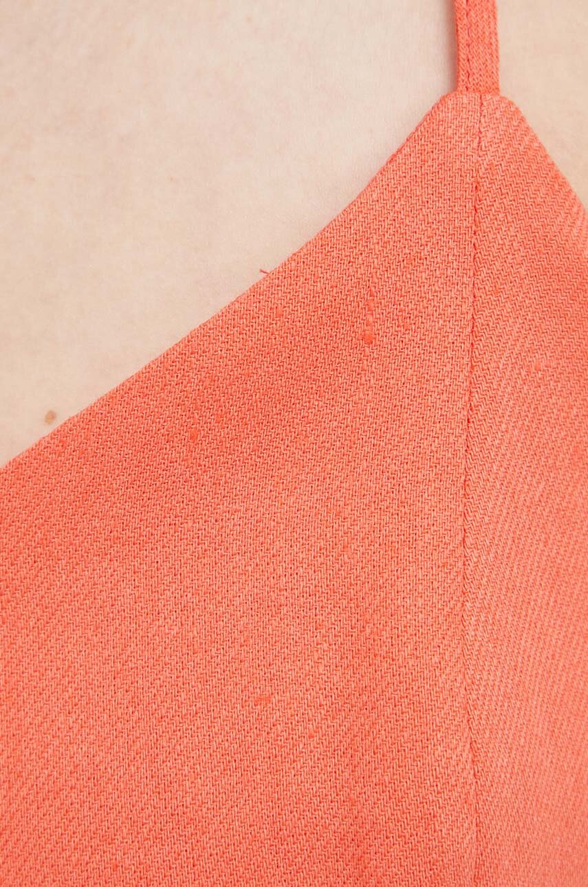 Λευκό Top Drykorn χρώμα: πορτοκαλί φωτογραφία