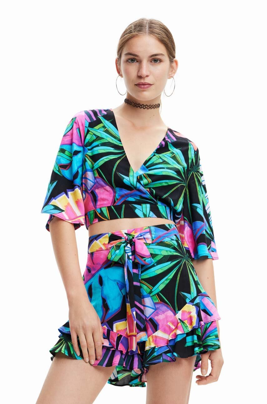 

Блуза Desigual с десен, Многоцветен