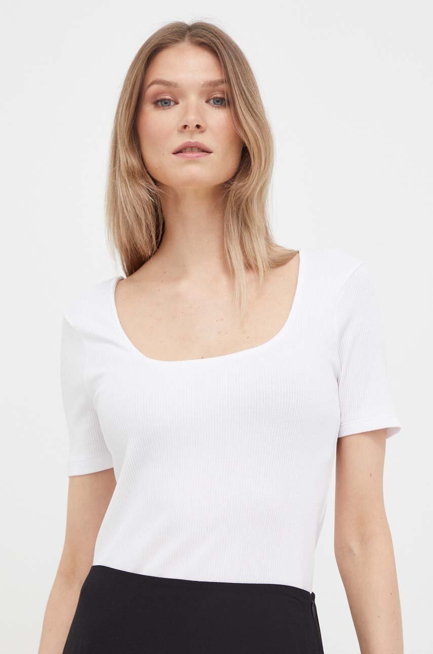 

Тениска United Colors of Benetton в бяло, Бял