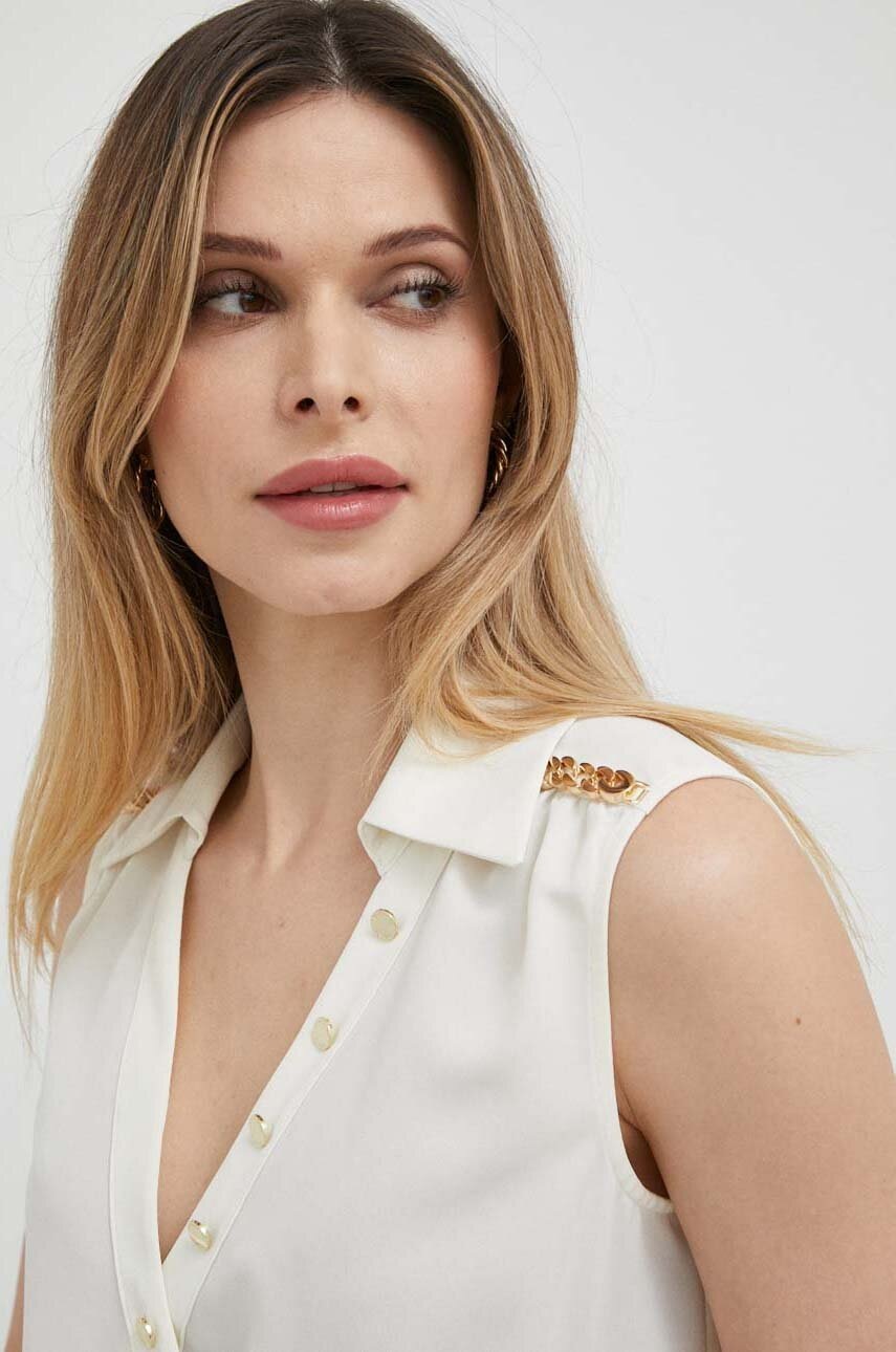 Μπλουζάκι Marciano Guess χρώμα: μπεζ φωτογραφία