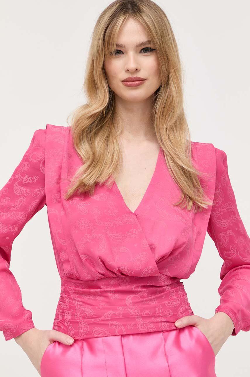 Halenka Morgan dámská, růžová barva - růžová -  100 % Polyester