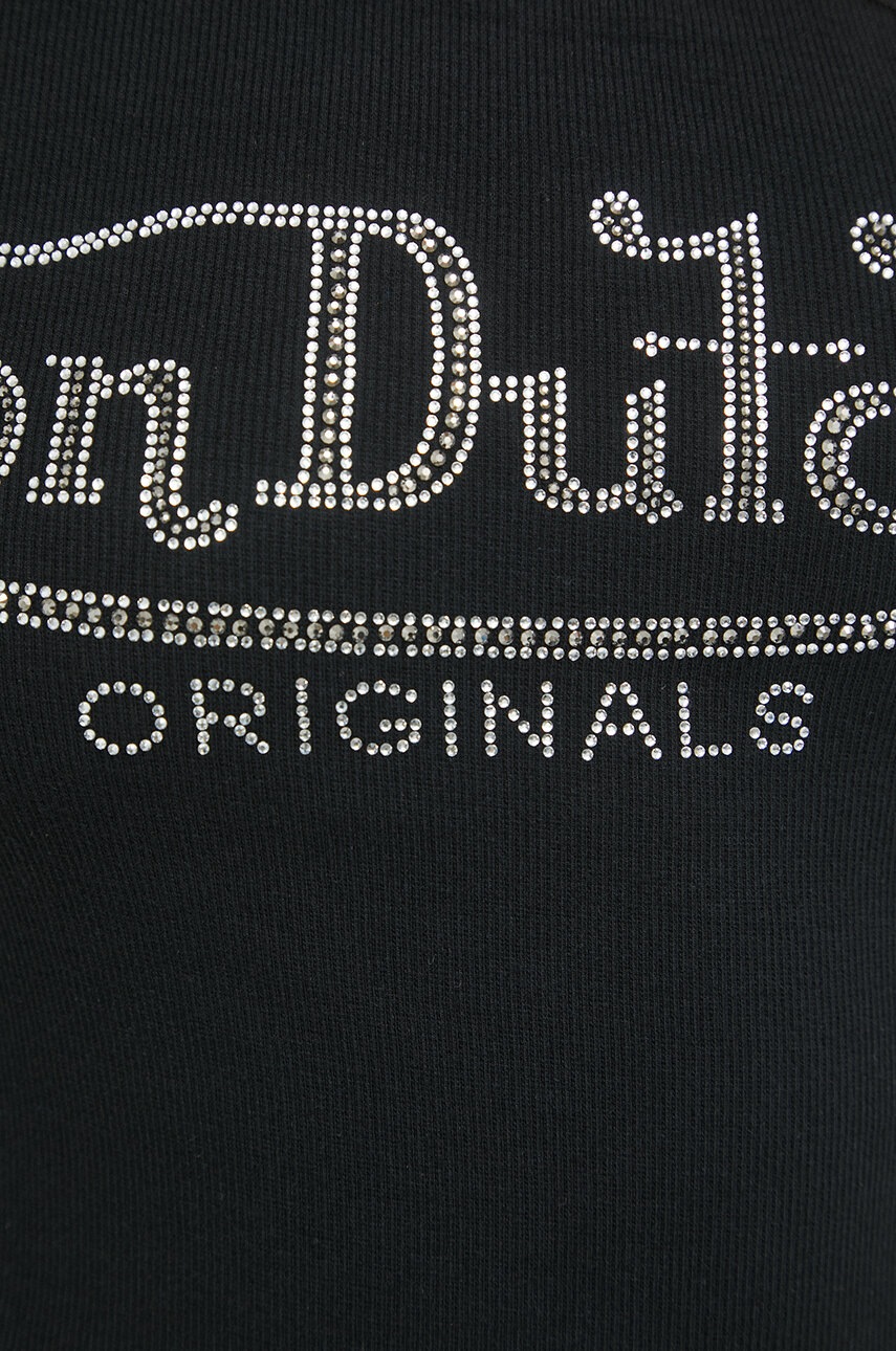 Longsleeve Von Dutch χρώμα: μαύρο φωτογραφία