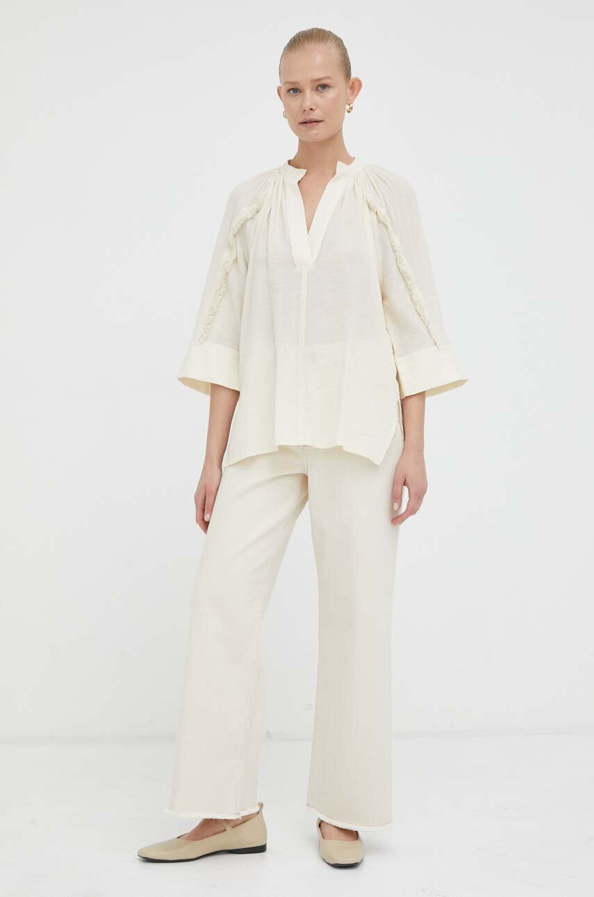 Μπλουζάκι Day Birger et Mikkelsen χρώμα: μπεζ φωτογραφία