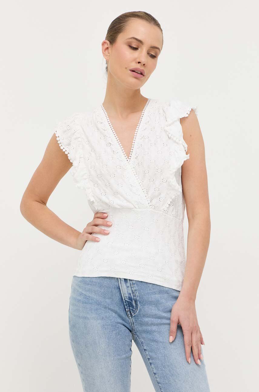 Morgan bluza femei, culoarea alb, neted image4