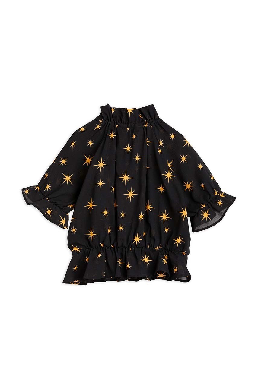 Дитяча бавовняна блузка Mini Rodini колір чорний візерунок в Тернополі Дитяча бавовняна блузка Mini Rodini колір чорний візерунок в Тернополі