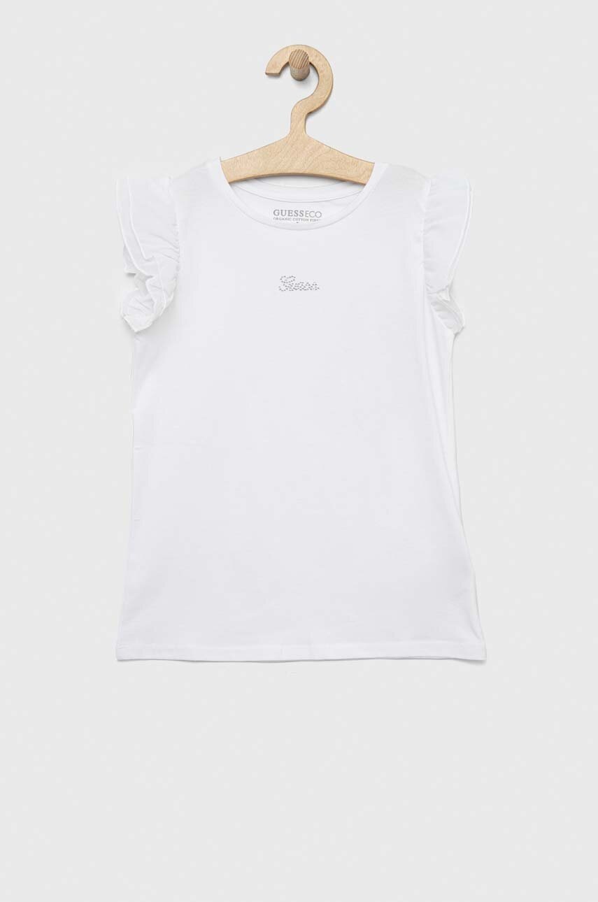Детская футболка Guess цвет белый Детская футболка Guess цвет белый