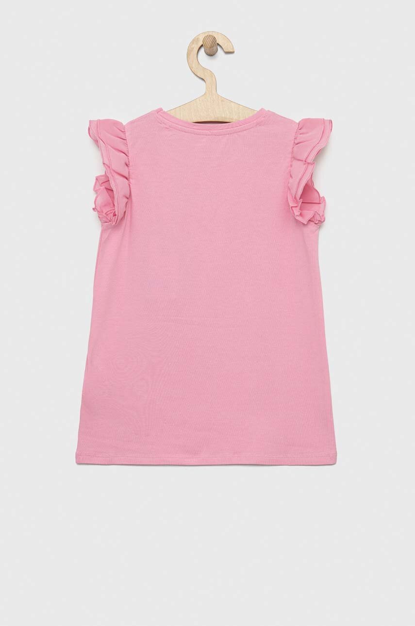 Детская футболка Guess цвет розовый Детская футболка Guess цвет розовый