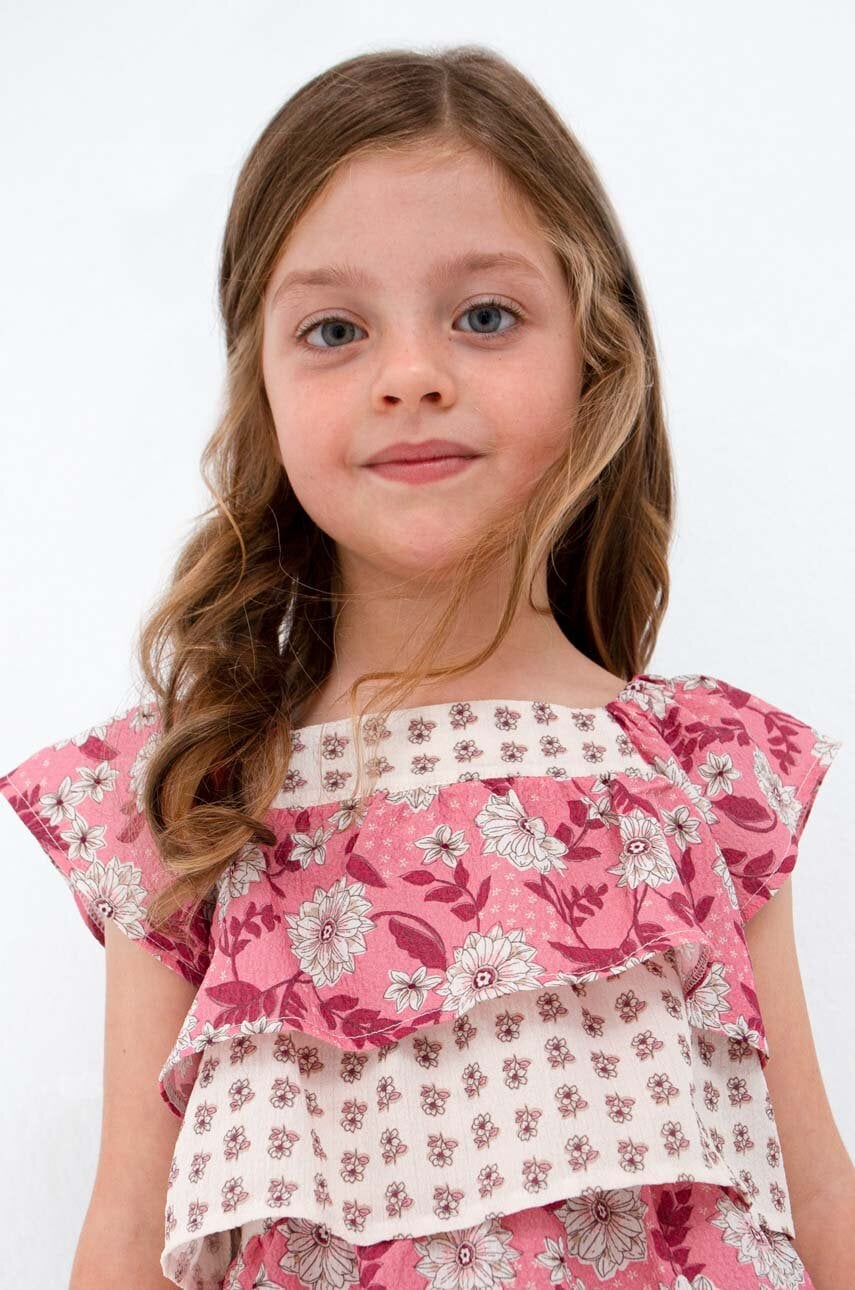 Детская блузка Mayoral цвет розовый узор Детская блузка Mayoral цвет розовый узор
