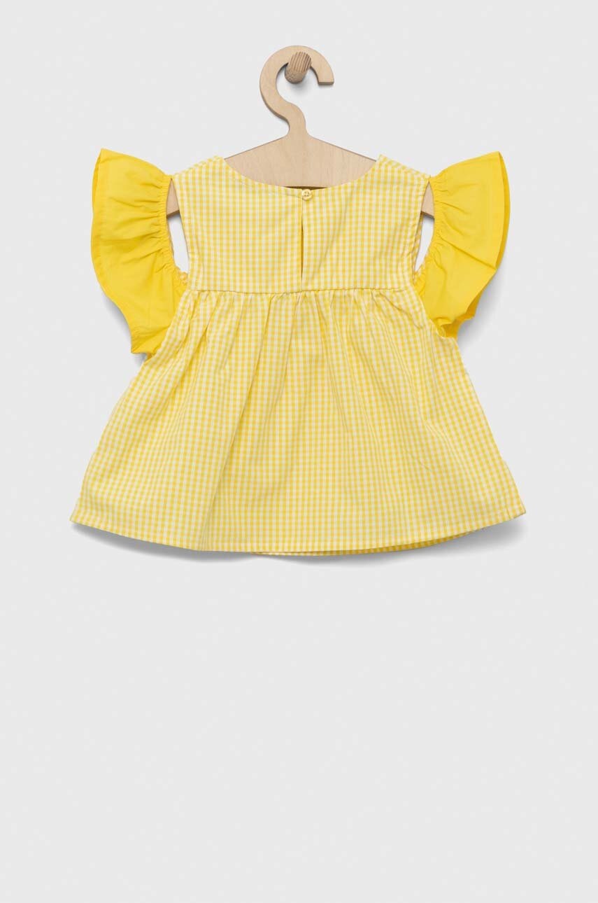 Дитяча бавовняна блузка United Colors of Benetton колір жовтий візерунок в Полтаві Дитяча бавовняна блузка United Colors of Benetton колір жовтий візерунок в Полтаві