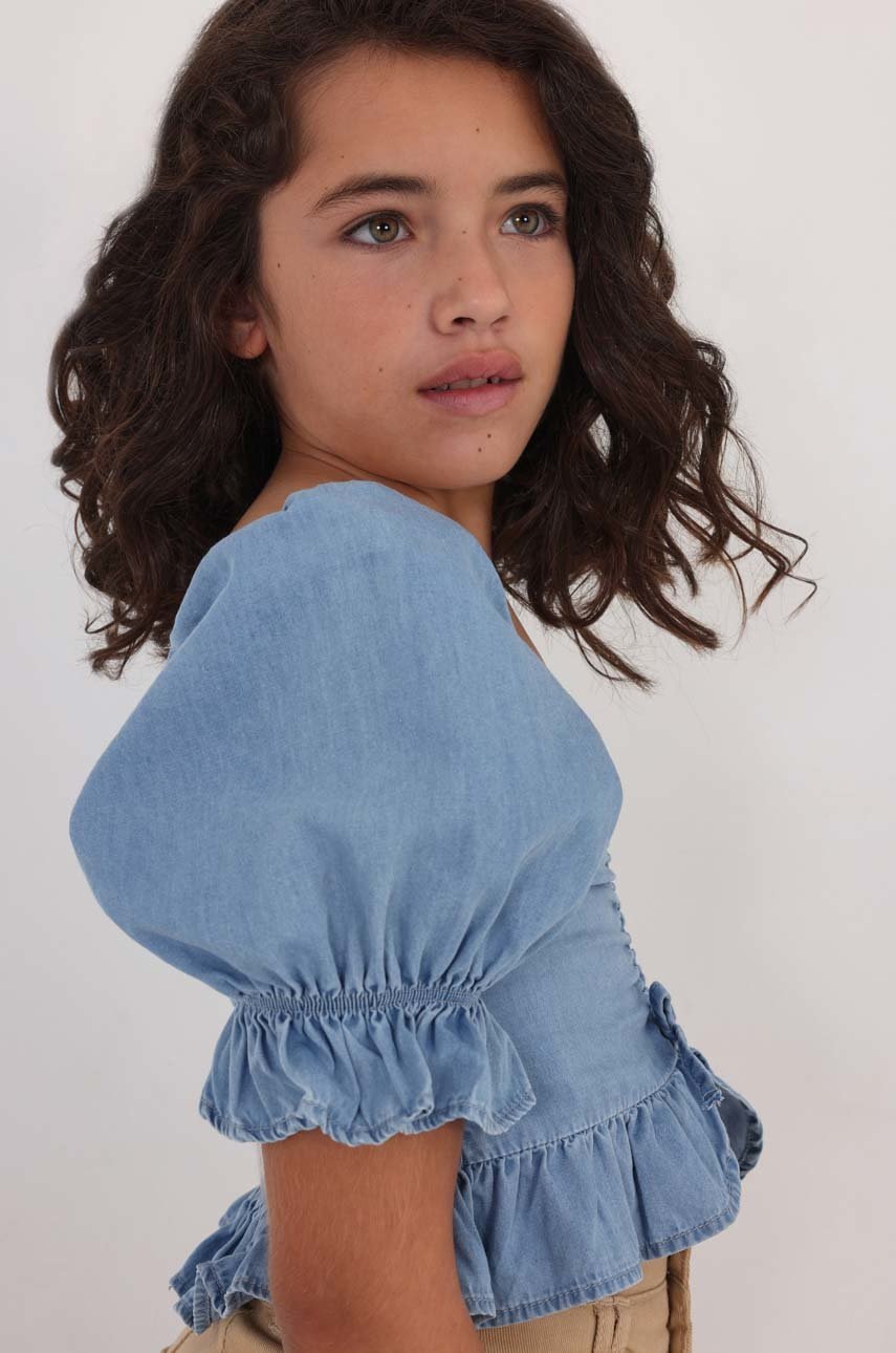 Детская хлопковая блузка Mayoral однотонная в Хмельницком Детская хлопковая блузка Mayoral однотонная в Хмельницком