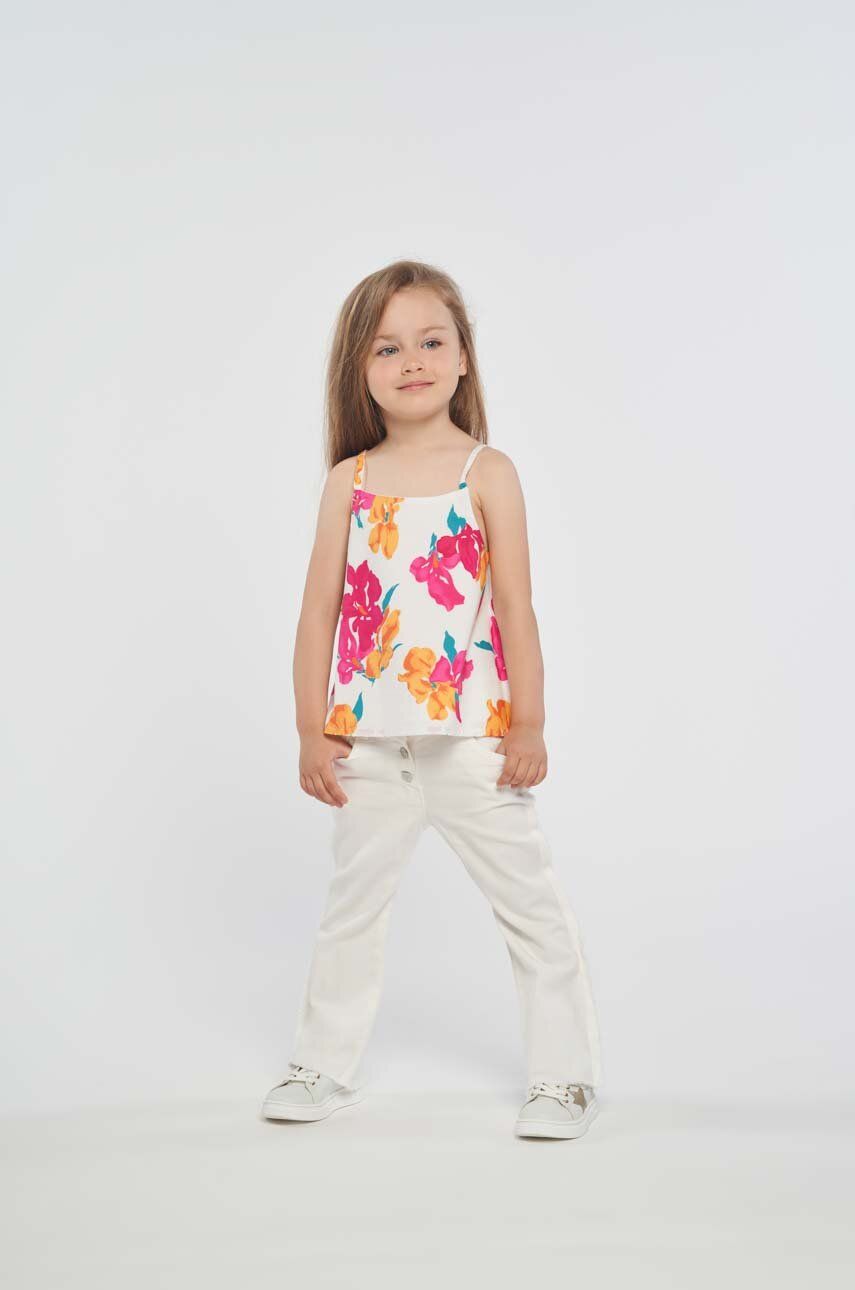 E-shop Dětská bavlněná halenka Birba&Trybeyond fialová barva, vzorovaná