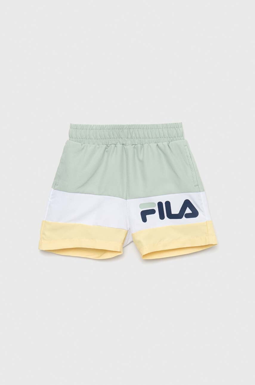 Fila pantaloni scurti de baie copii culoarea verde