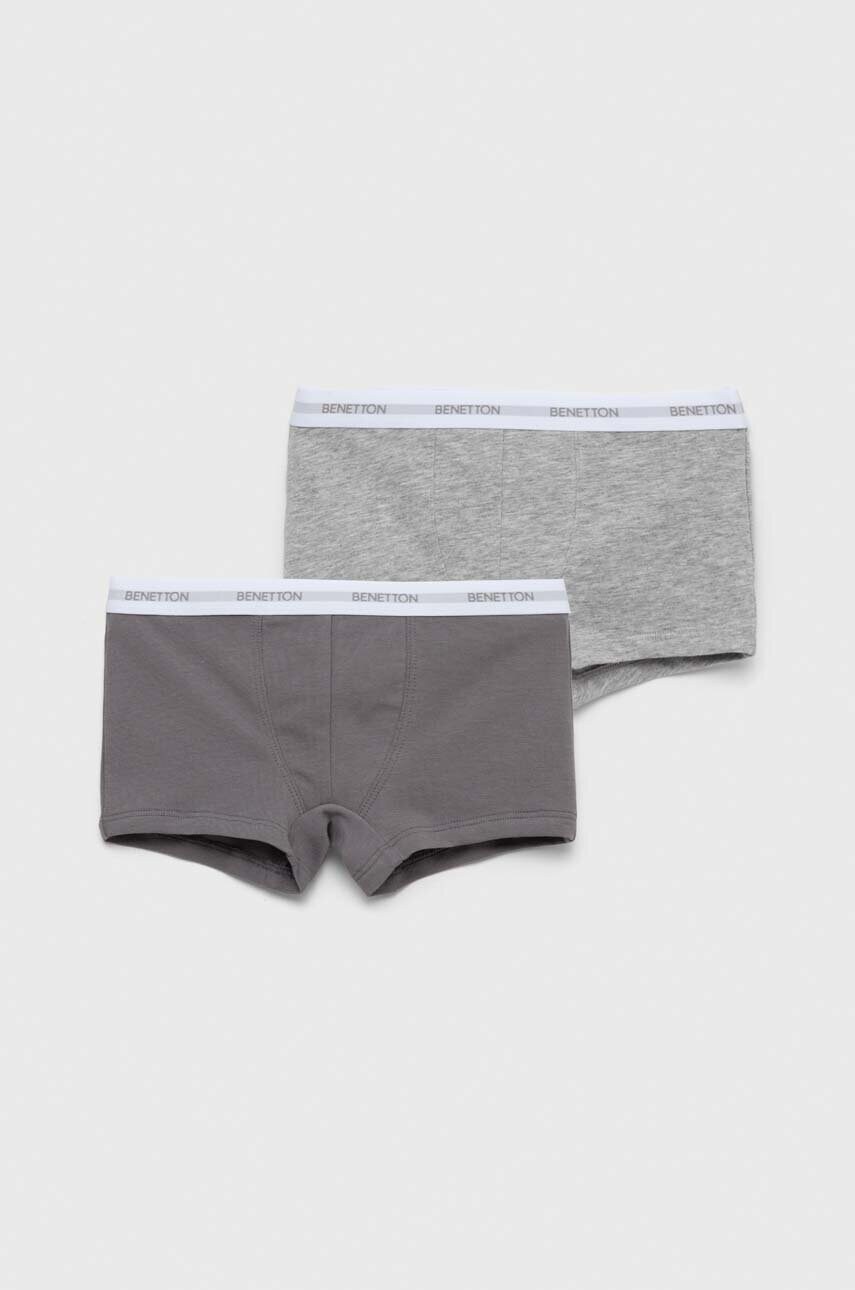 

Дитячі боксери United Colors of Benetton 2-pack колір сірий