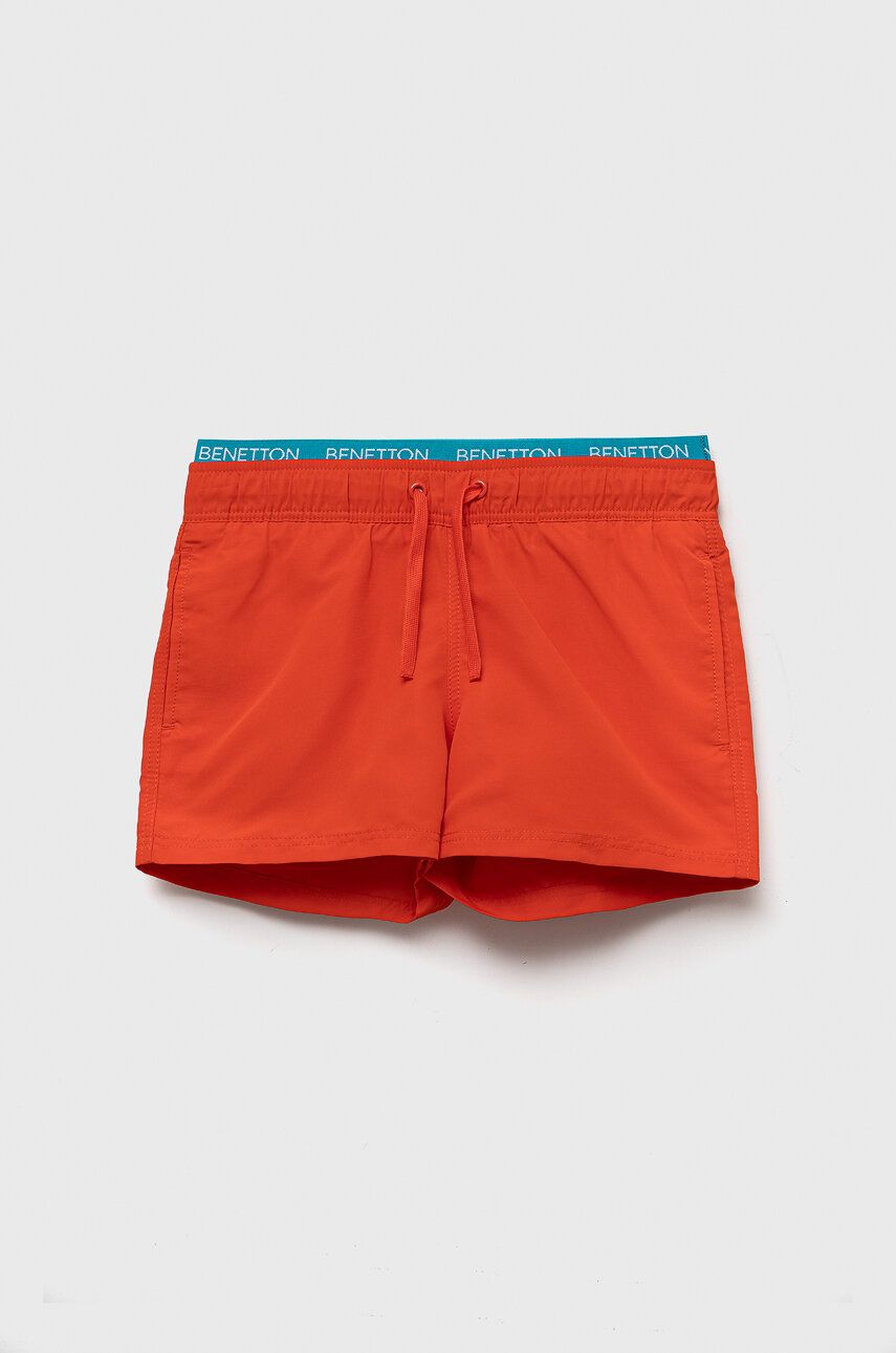 United Colors of Benetton pantaloni scurti de baie copii culoarea rosu