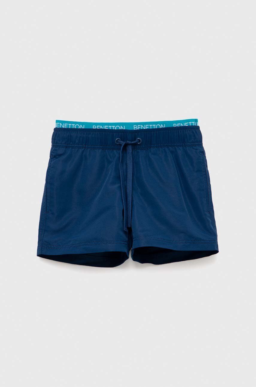 United Colors of Benetton pantaloni scurti de baie copii culoarea albastru marin