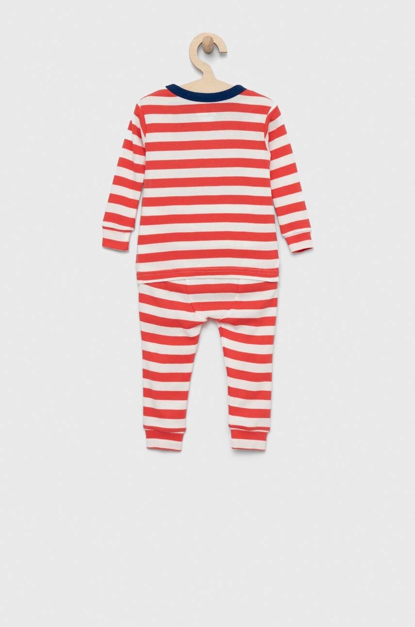 Детская хлопковая пижама GAP X Marvel цвет красный узор