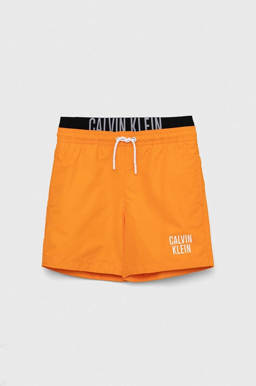 

Детски плувни шорти Calvin Klein Jeans в оранжево, Оранжев