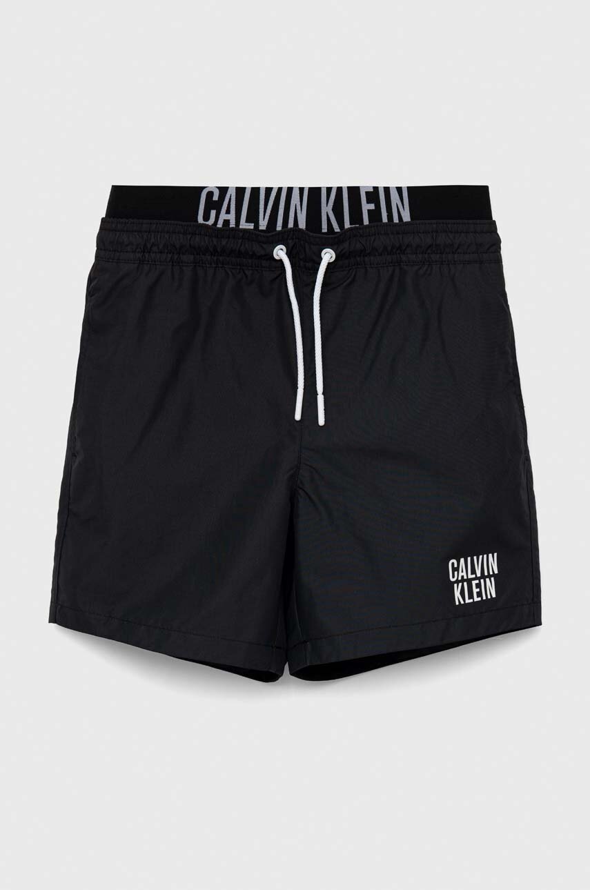 

Детски плувни шорти Calvin Klein Jeans в черно, Черен