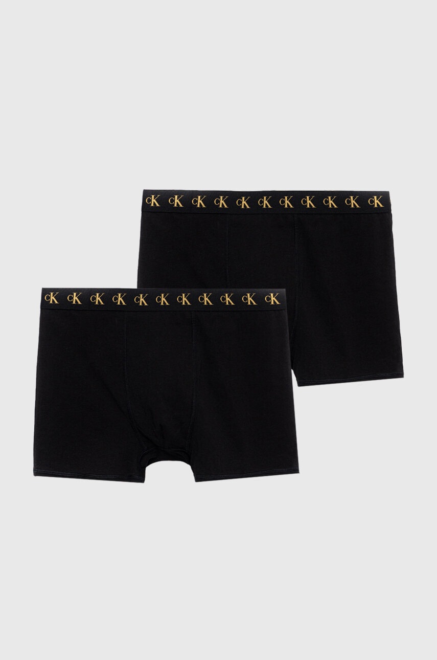 

Детски боксерки Calvin Klein Underwear (2 броя) в черно, Черен
