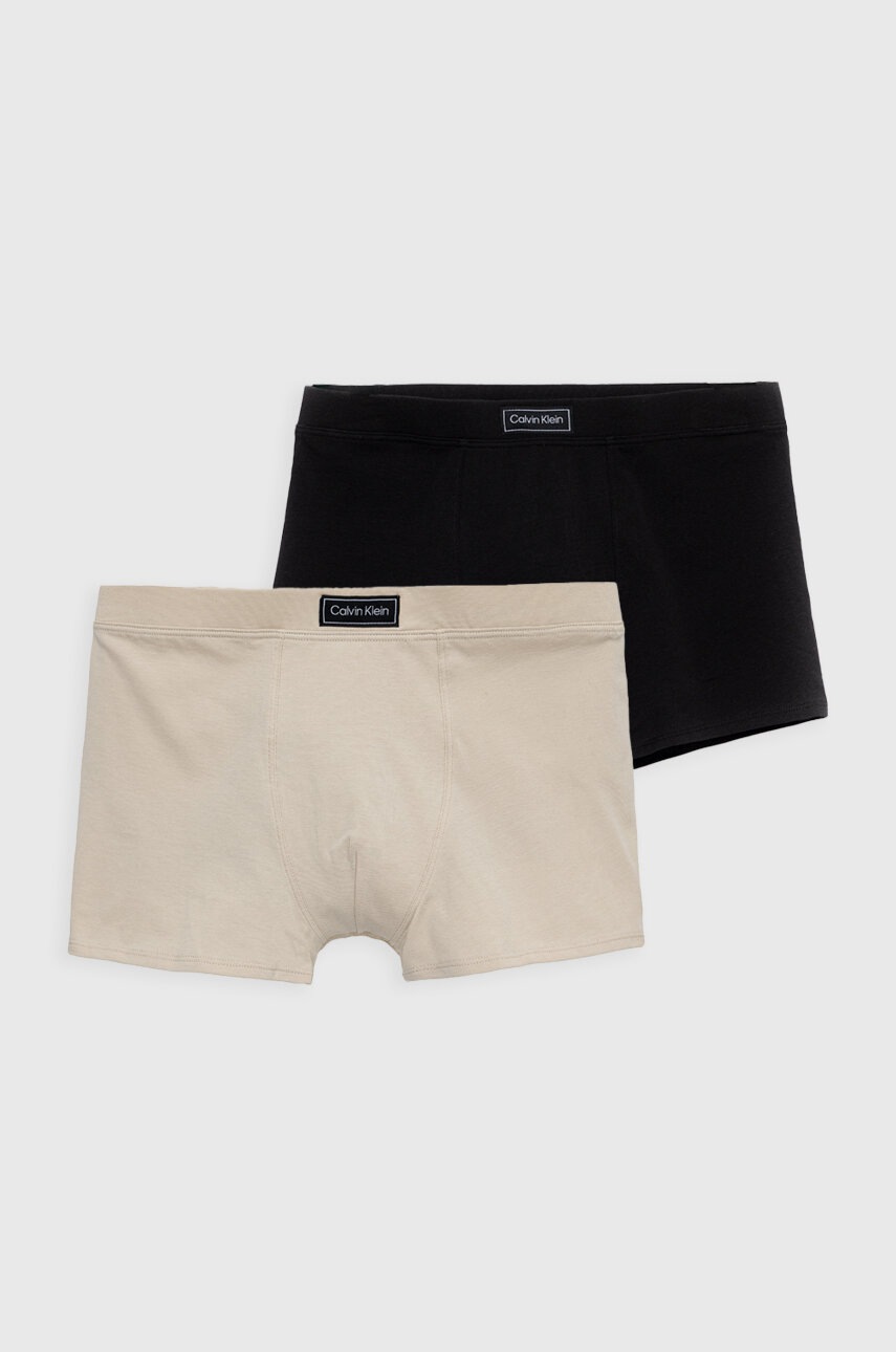 

Детски боксерки Calvin Klein Underwear (2 броя) в бежово, Бежов