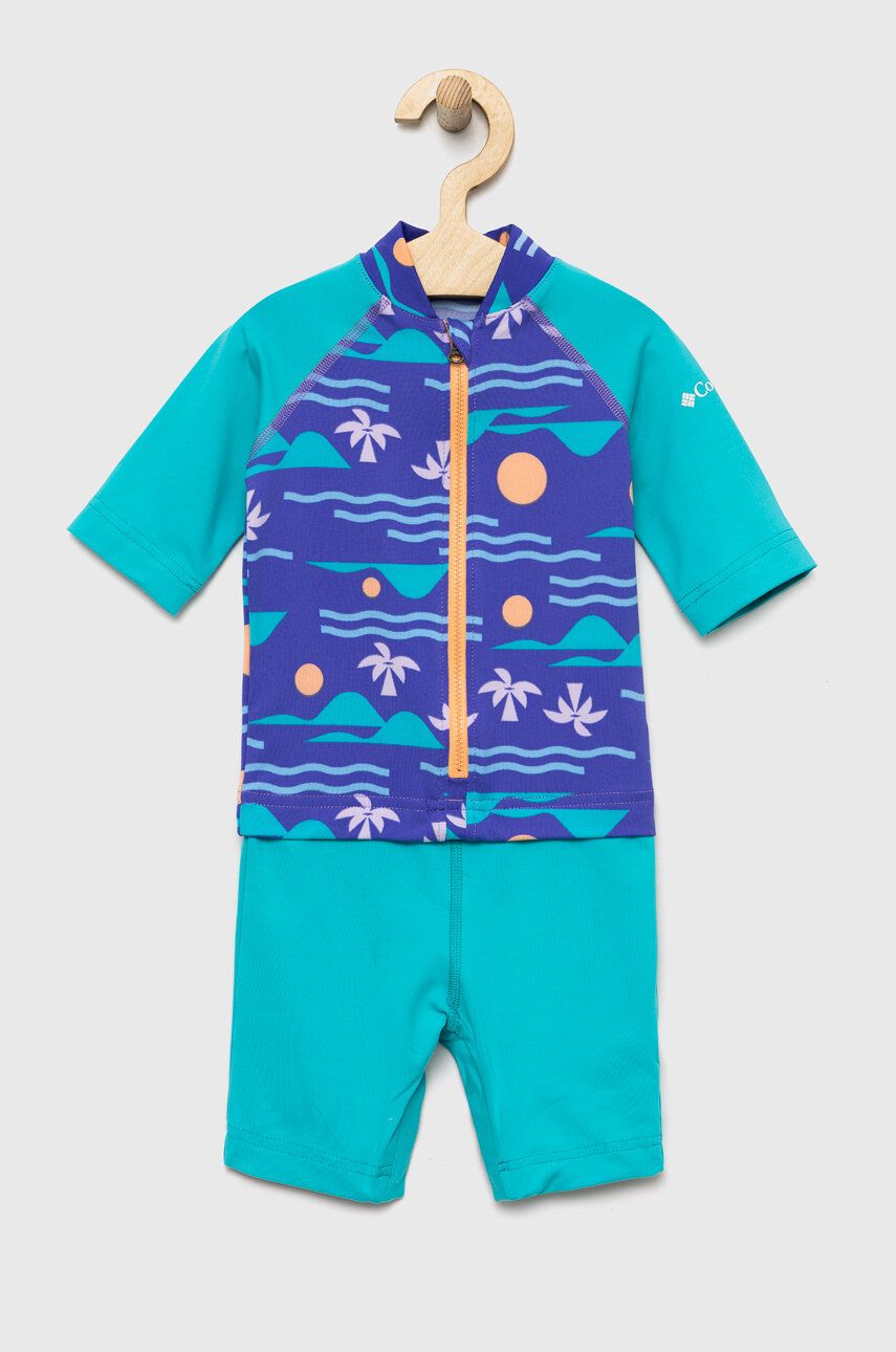 Columbia costum de baie copii Sandy Shores Sunguard Suit culoarea violet