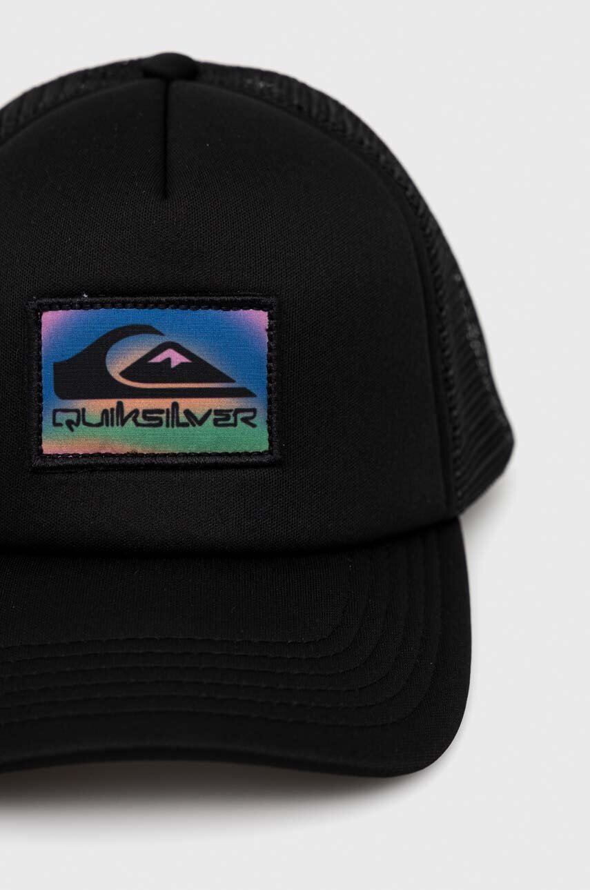 

Дитяча кепка Quiksilver колір чорний з аплікацією