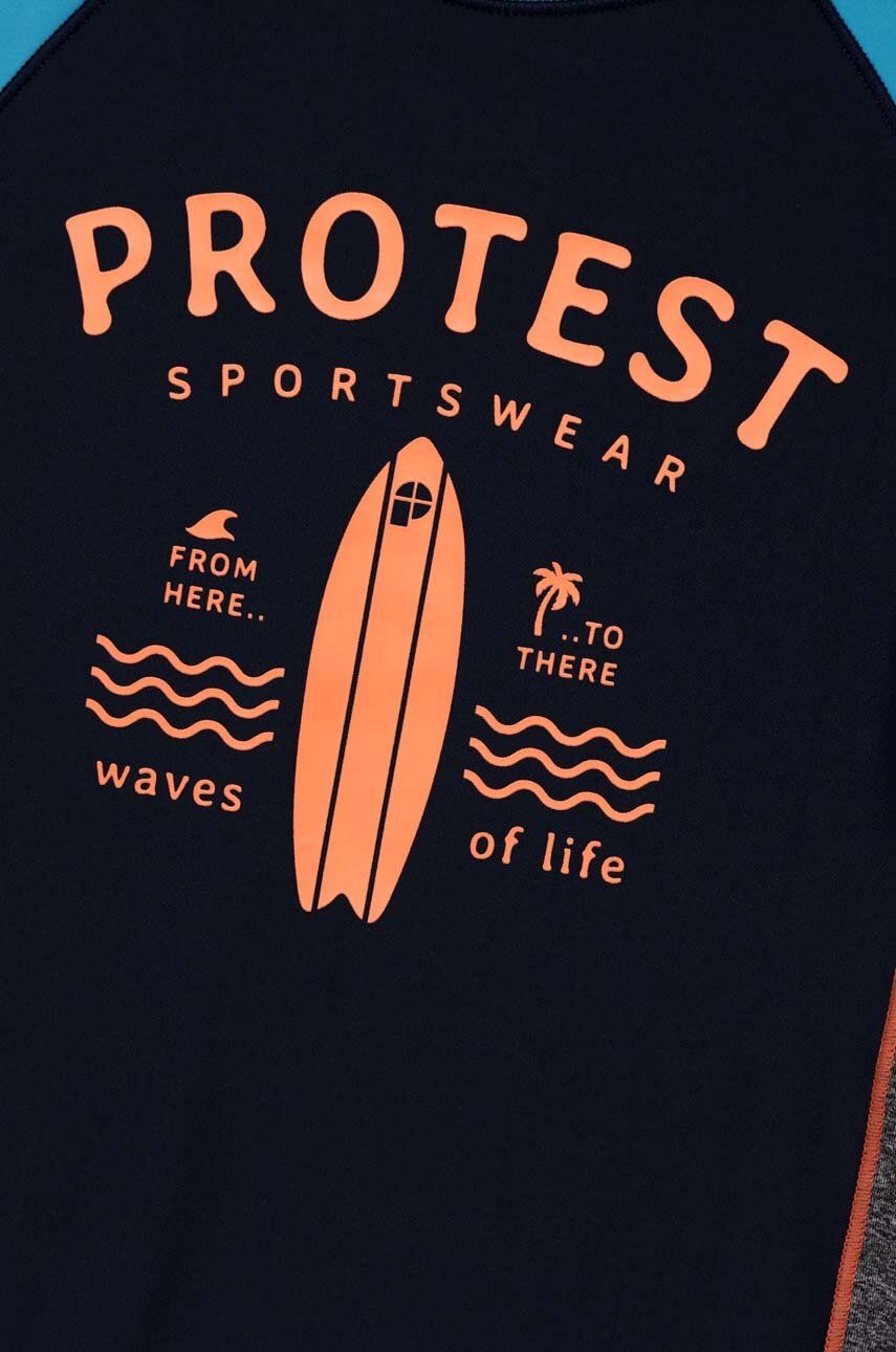 Protest Tricou De înot Pentru Copii PRTAKINO JR Culoarea Albastru Marin
