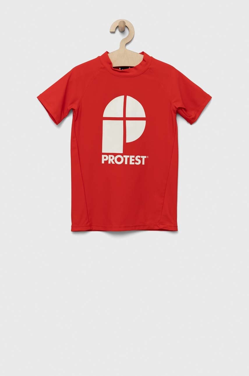 Protest tricou copii PRTBERENT JR culoarea rosu