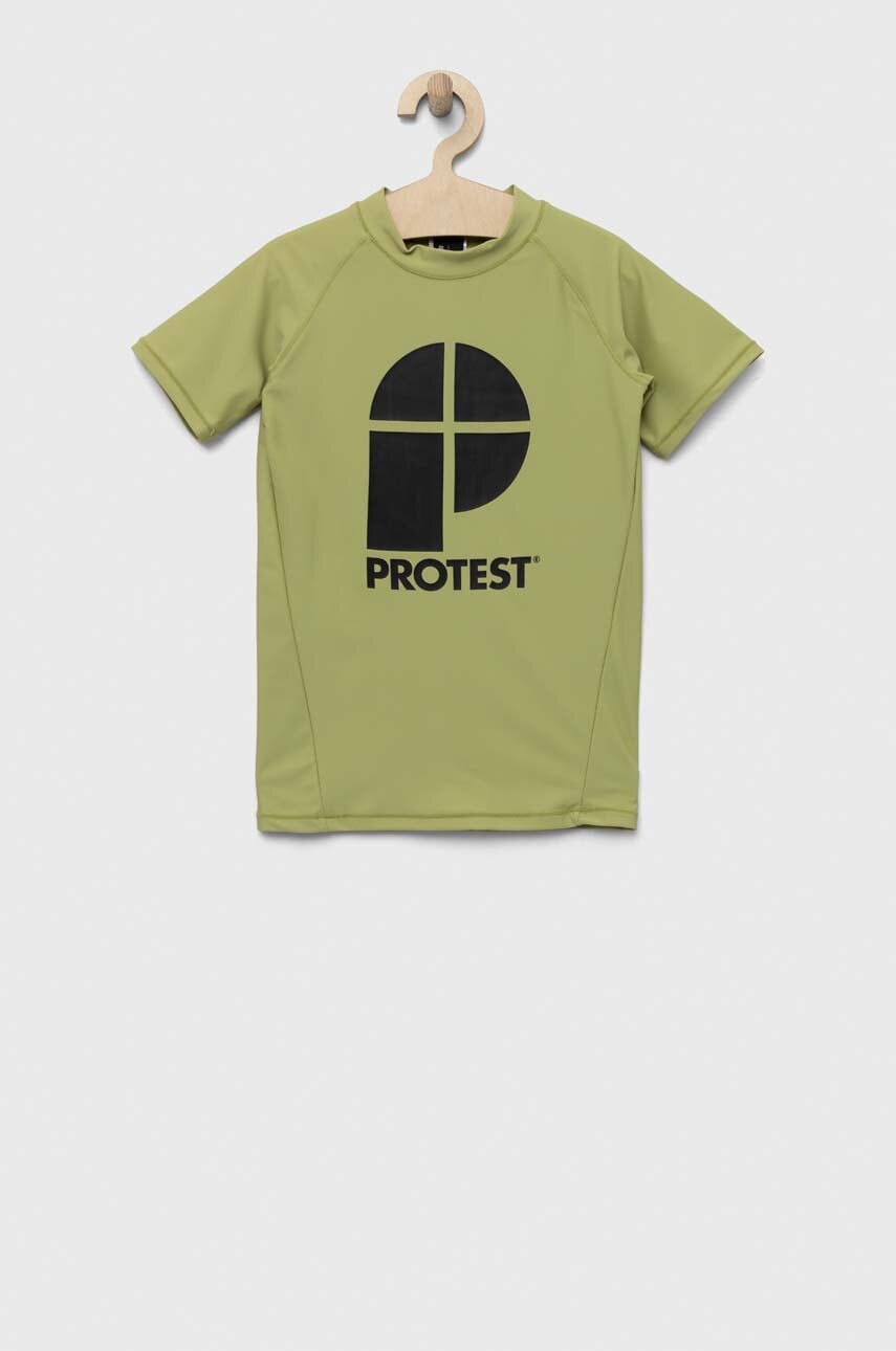 Protest tricou copii PRTBERENT JR culoarea verde