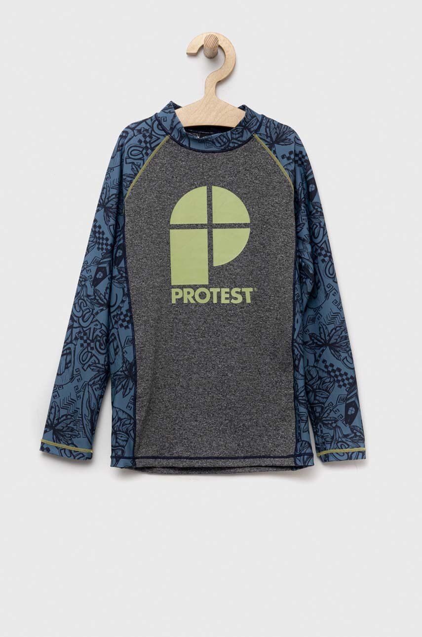Plavecké tričko s dlouhým rukávem Protest - modrá -  Materiál č. 1: 80 % Polyamid