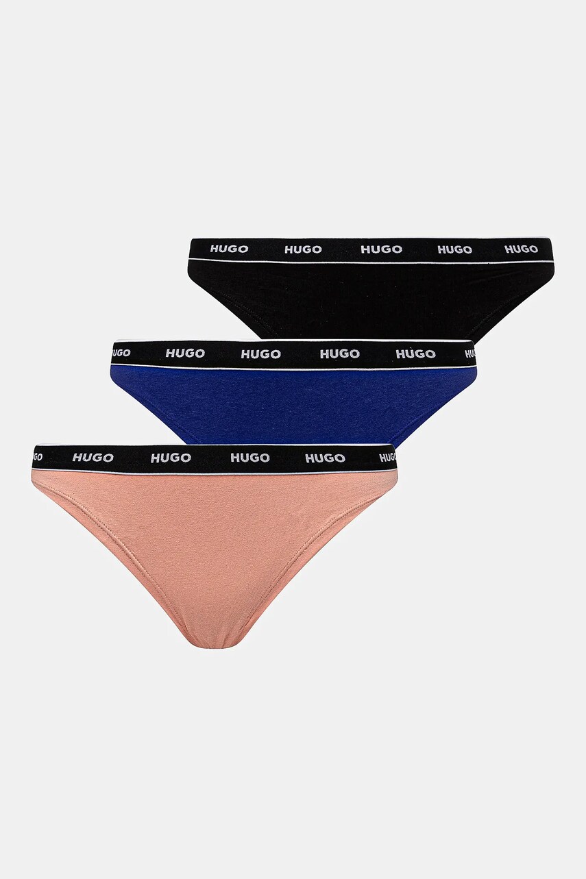 HUGO tanga 3-pack culoarea negru, 50480150