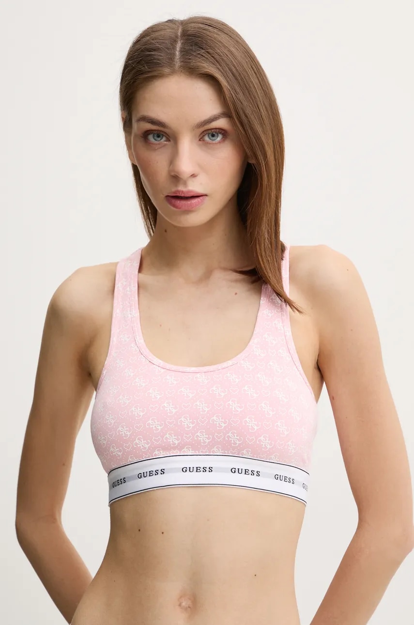 

Сутиен Guess CARRIE в розово с десен O97C01 KBOE1, Розов