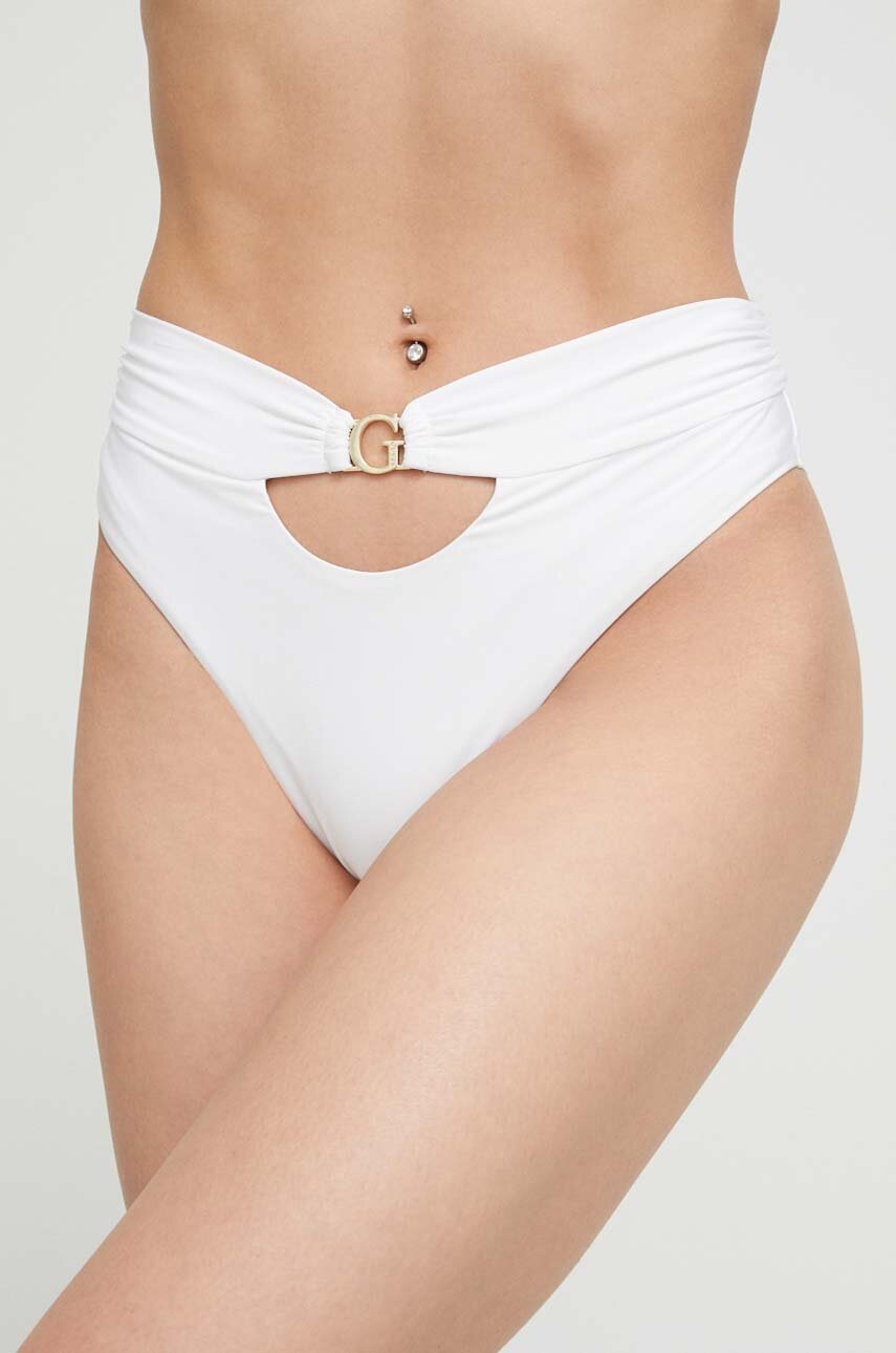 

Купальні труси Guess колір білий м'яка чашечка