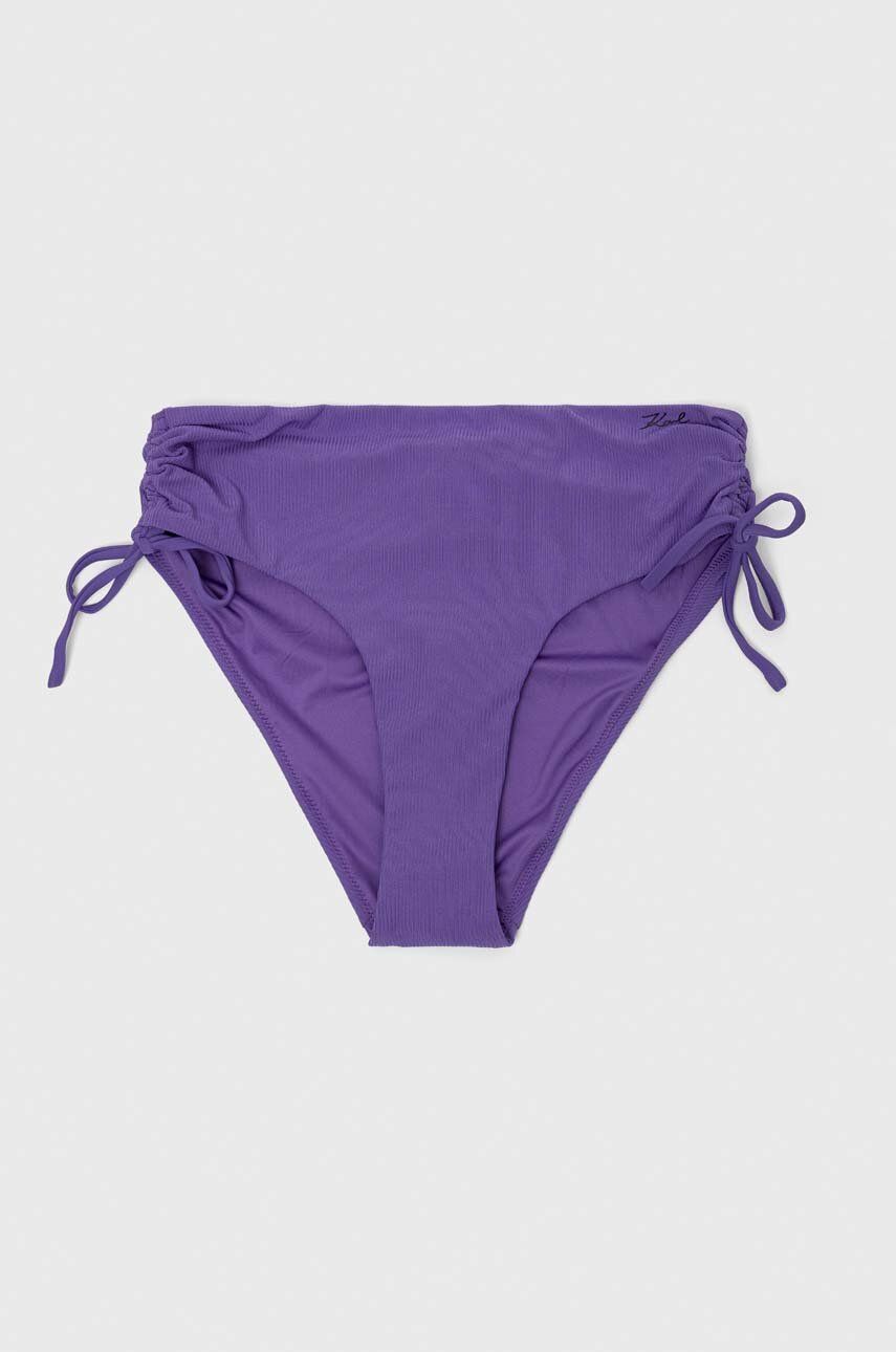 Karl Lagerfeld chiloti de baie culoarea violet Costume de baie 2023-06-01