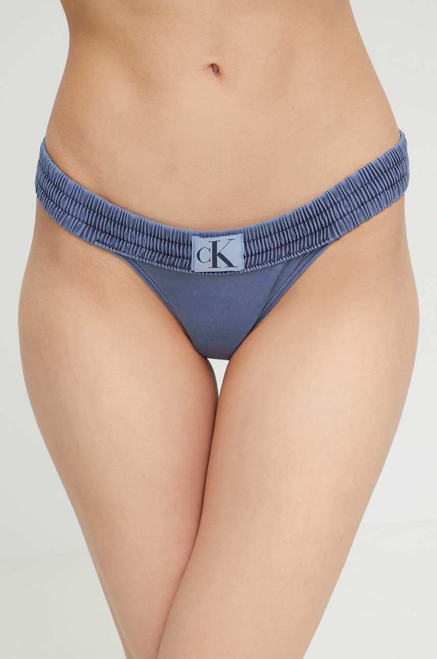 

Долнище на бански тип бразилиана Calvin Klein в тъмносиньо, Тъмносин