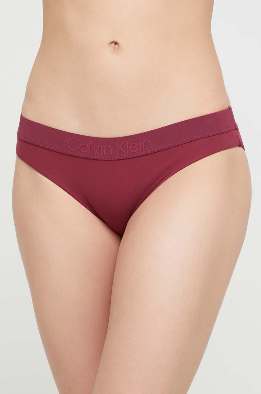 

Долнище на бански Calvin Klein в бордо