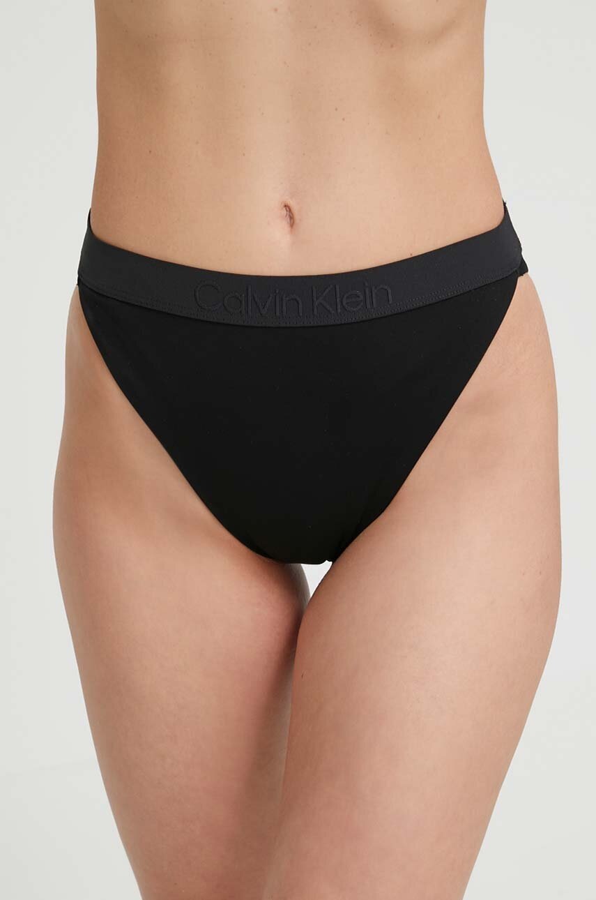 

Долнище на бански Calvin Klein в черно, Черен