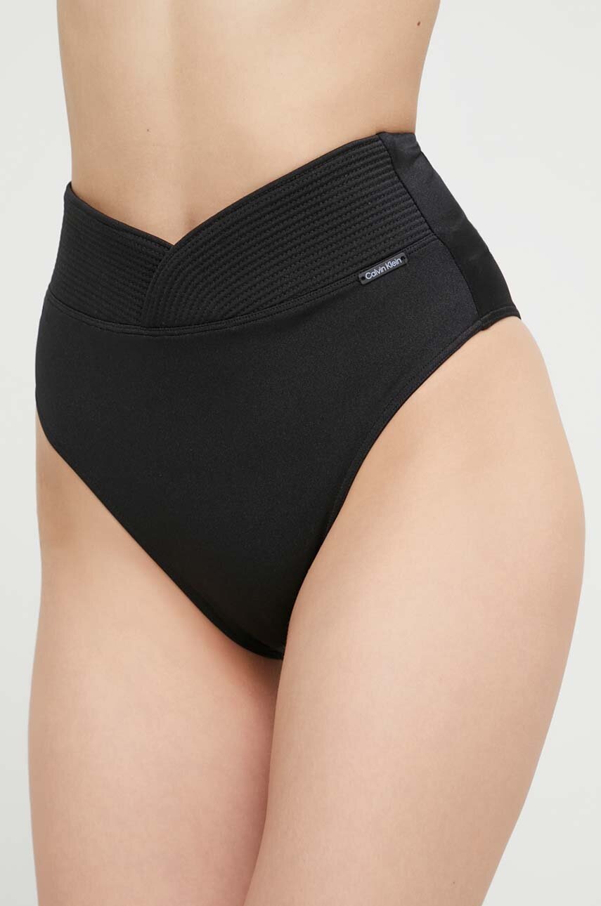 

Долнище на бански Calvin Klein в черно, Черен