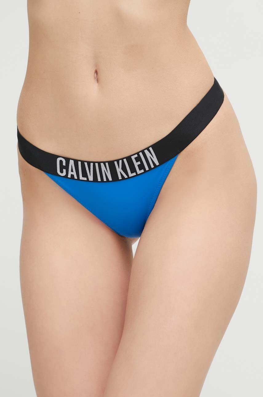 

Долнище на бански тип бразилиана Calvin Klein в синьо, Син